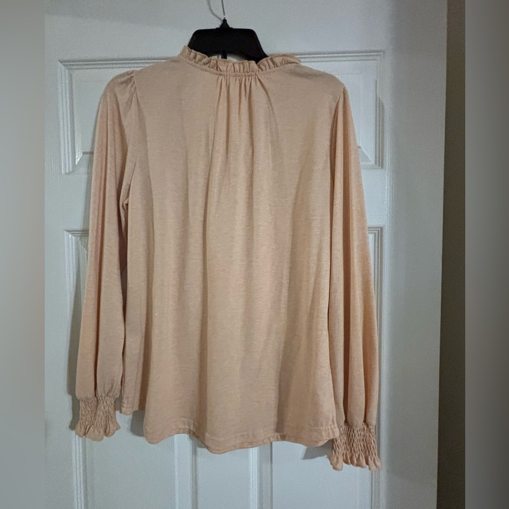 Blouse with Ruffled Neckline - Picture 2 of 3